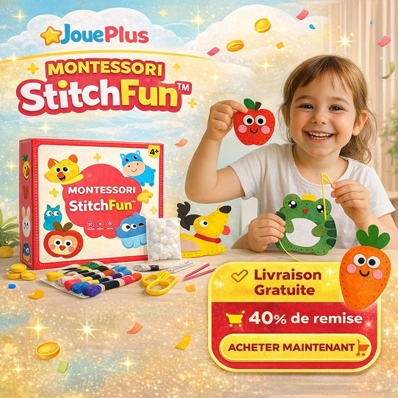 Montessori StitchFun™ - Kit de couture Montessori pour enfants