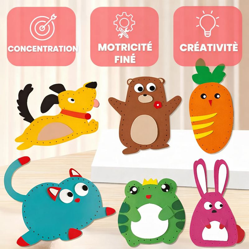 Montessori StitchFun™ - Kit de couture Montessori pour enfants