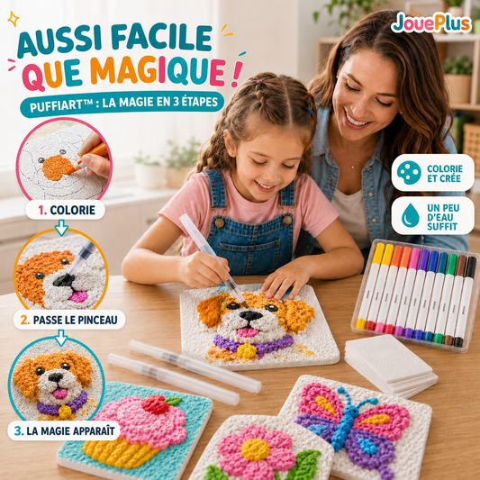 PuffiArt™ - Kit Magique de Peinture 3D
