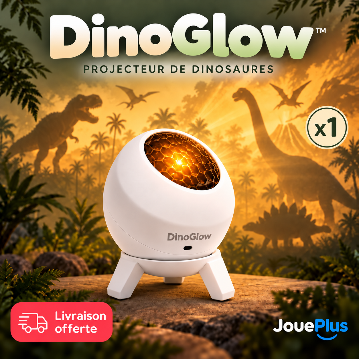 DinoGlow™ – Projecteur de Dinosaures