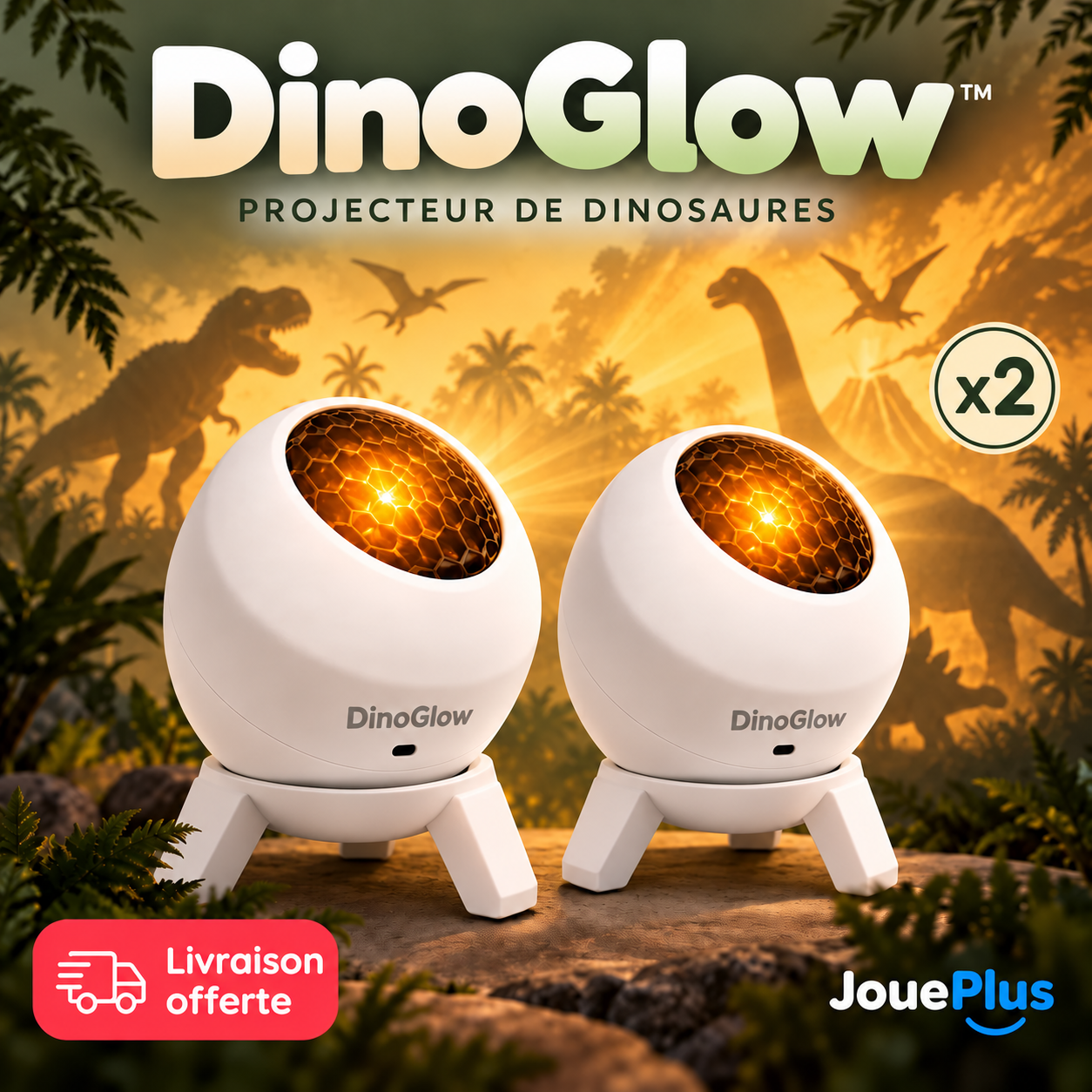 DinoGlow™ – Projecteur de Dinosaures
