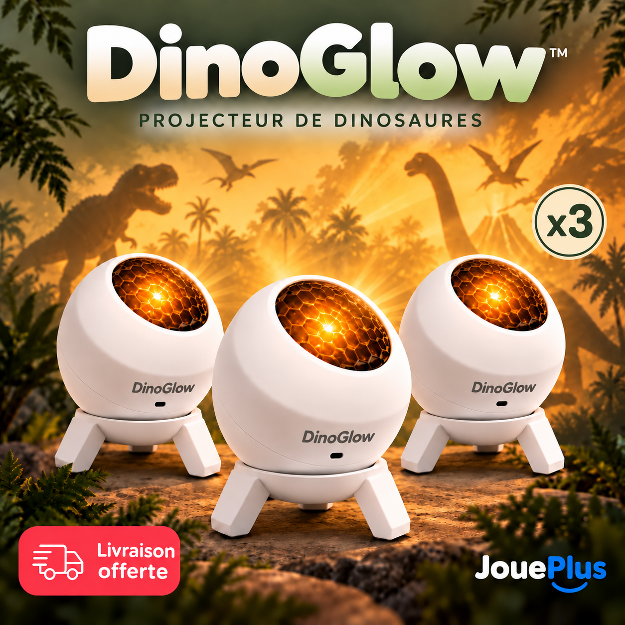DinoGlow™ – Projecteur de Dinosaures